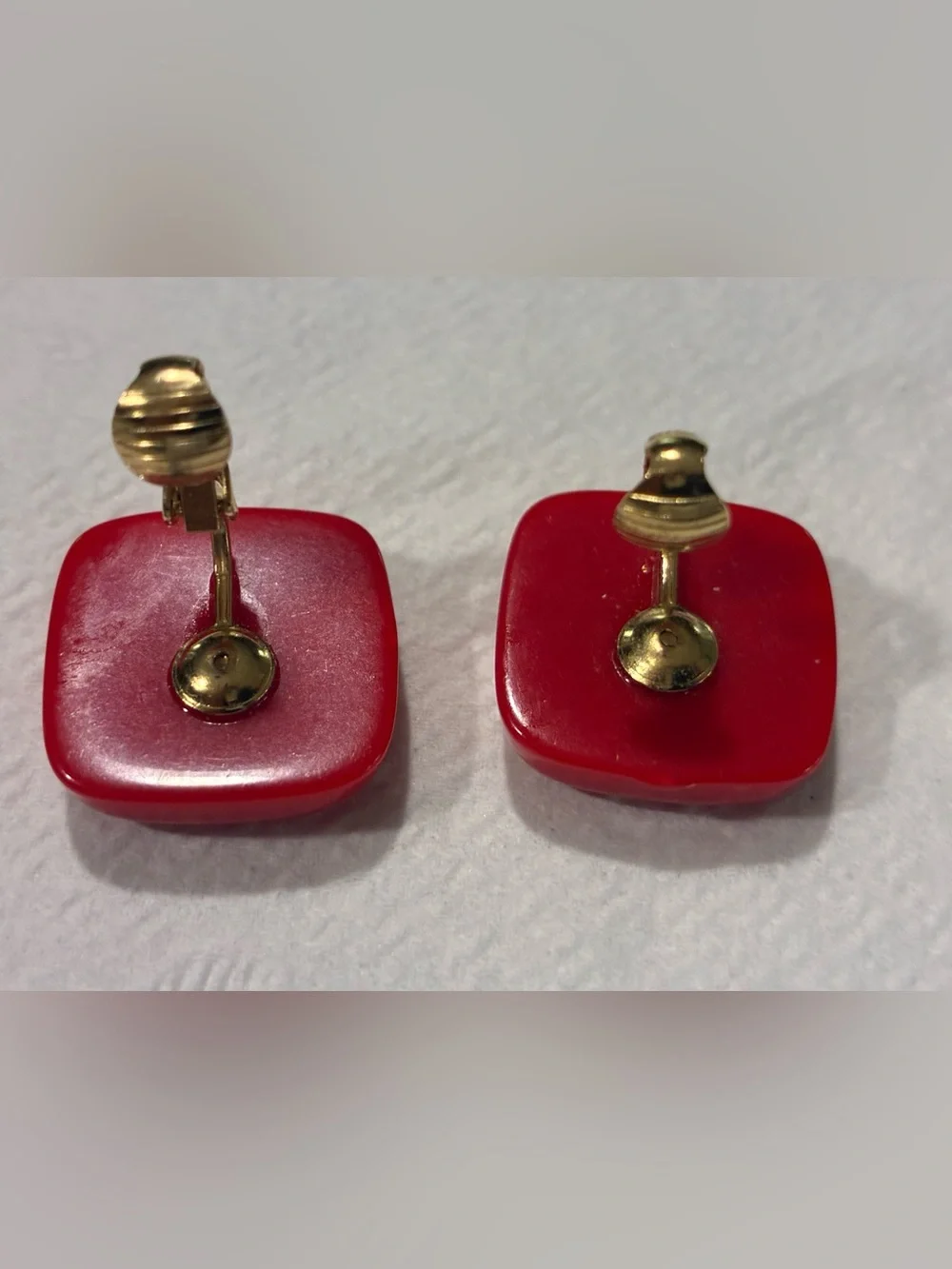 Red Women’s clip on earrings
